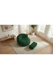 Resim PATARA HOME Mila Modell Puff & Armut Koltuk 2'li Relax Koltuk 