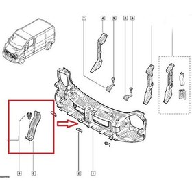 Resim Esse Oto - Renault Trafıc- 2- 04/14 Ön Panel Orta Parça Destek Sacı Esse14922370 8200411893 