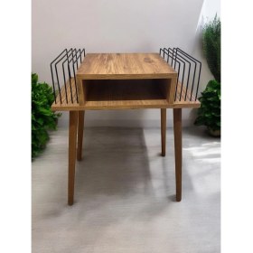 Resim Rmd Shop Plak Ve Pikap Sehpası 2 Li Atlantik Çam Ahşap Ayaklı 