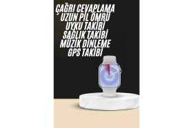 Resim Marsilyan Akıllı Saat Kulaklık Hediyeli Uyku ve Sağlık Takibi Yapabilen Uzun Ömürlü 