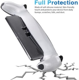 Resim PS Portal El Tipi için Yumuşak Yedek Şeffaf Kılıf, PS Portal El Kumandası ile Uyumlu Şeffaf TPU Koruyucu Kılıf Kapağı 