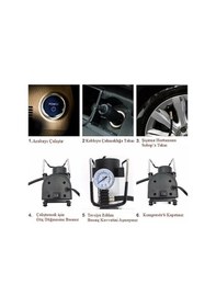 Resim Oto Araç Profesyonel Hava Pompası Kompresör Mini Lastik Pompası 