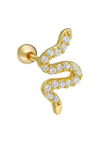 Resim Yılan Piercing 717133 Gold 