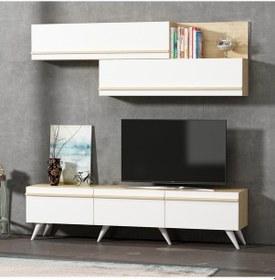 Resim Amsterdam Tv Ünitesi Beyaz Ücretsiz Kargo 