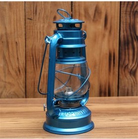 Resim Gemici Feneri Gaz Lambası Büyük Boy 30 cm Açık Mavi 