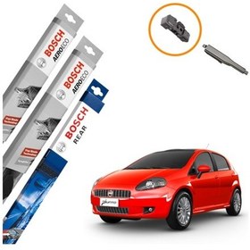 Resim Fiat Punto Muz Silecek Takımı Ön Arka Bosch Aeroeco 2012-2020 
