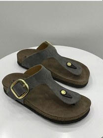 Resim Gema Kadın Parmak Arası Haki Terlik Yeni Sezon Haki 