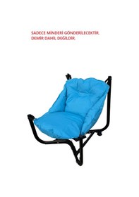 Resim Bahçe Sandalyesi Asma Minder Sadece Minderidir. Demiri Gönderilmeyecektir Turkuaz 