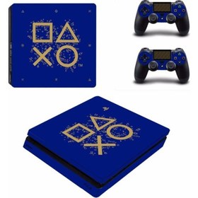 Resim Kt Decoration Kol Düğmeleri Playstation 4 Slim Kasa Sticker Kaplama 