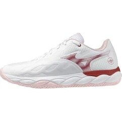 Resim Mizuno Wave Enforce Court Ac Kadın Tenis Ayakkabısı Beyaz / Kırmızı 