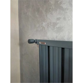 Resim Alurad Alüminyum Panel Radyatör Klasik 1250 x 320 Ral 7016 Antrasit Gri 