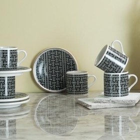 Resim Aryıldız Tarjan 12 Parça 6 Kişilik Kahve Fincan Takımı 90 ml 