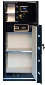 Resim Mühlen G.D. SAFE BOX 150H İki Katlı Büyük Boy Şifreli ve Alarmlı Çelik Para Kasası 