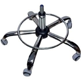 Resim Kendinden Çemberli Laboratuvar Taburesi Yıldız Ayağı Krom Pistonl 