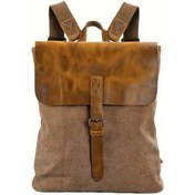 Resim Fochsia Vzva Minimalist Sırt Çantası - Tablet Bölmeli Kahve Renk Unisex Okul Laptop Çantası Kahverengi 