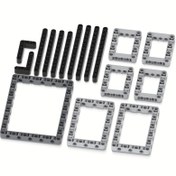 Resim Kendin Yap Yapı Blokları Seti - Teknik Kirişler & Açısal Çerçeveler, Moc 64179, 39794, 39790, 32526, 32525, 41239 ile Uyumlu - Dayanıklı ABS Yapı Oyuncak Kiti, Teknik Parçalar, ABS Yapı Oyuncak Kiti 