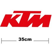 Resim Lasirius Ktm Logo Yazı Sticker Etiket Tek Renk 