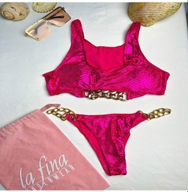 Resim Bianca Fuşya Bikini Set Çok Renkli 