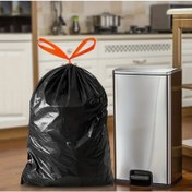 Resim 100 adet/rulo Çekmeli Çöp Torbaları, Banyo, Mutfak ve Ofis için Uygun Çanta Stili Saklama Torbaları ile Plastik Poşetler 