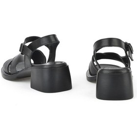 Resim Ziya, Kadın Hakiki Deri Topuklu Sandalet 151992z8002 Siyah 151992z8002 000 Siyah 