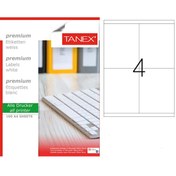 Resim Tanex Tw-2304 105X140MM Beyaz Lazer Etiket 100'lü Paket 