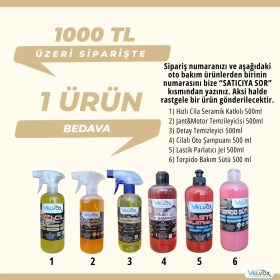 Resim Velvox Seramik Katkılı Hızlı Cila 5 L + 500 ml ve Alman Cila Bezi Hediye | Oto Cila & Quick Wax | Hidrofobik Koruma, Çizik Kapama, Alman Kalitesi 