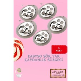 Resim Sök Tak Demlik Içi Çay Süzgeci 5'li 