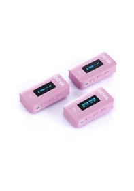 Resim Boya BY-XM6-K2P Kablosuz İkili Yaka Mikrofonu (Pembe) 