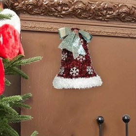 Resim Yılbaşı Ağacı Süsü Dekoratif 3D Çan 