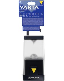 Resim Varta 18666 Outdoor Ambiance L30RH Kamp Lambası Siyah 