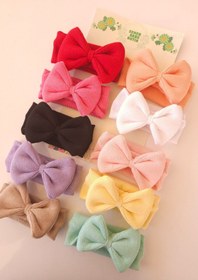 Resim SeherBebeButik Kız Bebek & Çocuk Fiyonklu Bandana Set - Yumuşak- Esnek 