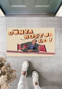 Resim Silkcoat Home Kişiye Özel Tasarım Paspas -dünya Boştur Lo-modern Dijital Baskı - Dekoratif Paspas 