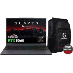 Resim Game Garaj Slayer R9T-5060 C1 Amd Ryzen 9 8945HX 32GB Ram 1tb SSD RTX5060 16" 300Hz Qhd+ Freedos Taşınabilir Bilgisayar 