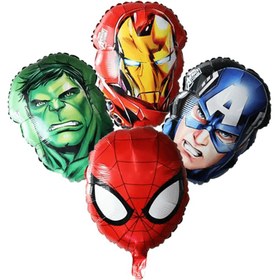 Resim 4 Adet MARVEL Süper Kahraman Folyo Balonlar - Demir Adam, Hulk, Kaptan Amerika, Örümcek Adam için Doğum Günü, Cadılar Bayramı, Noel Partisi Dekorasyonları - Helyum Gerekmez, Dayanıklı Alüminyum Folyo, İç/Dış Mekan Kullanımı, Karakter Tasarımlı Canlı Renkler | Detaylı Karakter Balonları, Süper Kahraman Parti Süslemeleri 