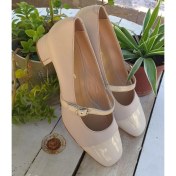 Resim Bags Shoes Nish N2513 Deri Kadın Bantlı Topuklu Klasik Ayakkabı 