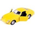 Resim Die Cast 1:32 Klasik Spor Çek Bırak Araba Sarı 