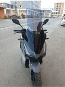 Resim Motocam Rks Veloce 150 Siperlik Ön Cam 2023 2024 Model 78cm Açıkfüme Renkli 4mm Uzun Cam 