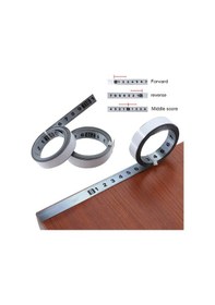 Resim Adet Paslanmaz Çelik Yapışkanlı Terazi Hassas Ağaç İşleme Kılavuz Rayı Kendinden Yapışkanlı Mezura Metal Cetvel Tutkal İle 