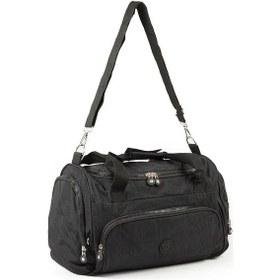 Resim Küçük Boy 40 Cm Krinkıl Spor Seyahat Fitness Gym Plaj Çanta 11-7c Siyah 