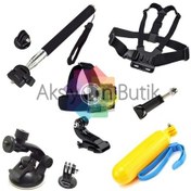 Resim Sjcam. Xiaomi Yı. Eken. Gopro Uyumlu 9 Parça Aksesuar Seti 