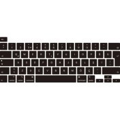 Resim Arabulalaca MACBOOK Pro 13'inc 2020 A2338 (M1 Işlemcili) Silikon Klavye Koruyucu Türkçe Touchbar 