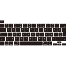 Resim Arabulalaca Apple Macbook Pro 13" 2020 A2338 (M1) Silikon Klavye Koruyucu Türkçe Touchbar 