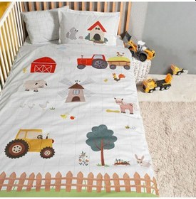 Resim Kanz Ranforce Bebek Nevresim Takım Renkli 