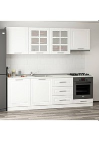 Resim Minar 240 Cm Mebran C Mutfak Dolabı Beyaz 240-Mcb1 Beyaz 