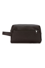 Resim Newish Polo Erkek Vegan Deri Siyah Portföy Clutch Traş Kozmetik Bakım Ve Günlük El Çantası new381 