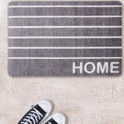 Resim Giz Home Çizgili Kapı Önü Paspası - Gri / Beyaz - 40x60 cm 