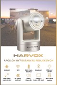 Resim HARVOX Apollon HY7 Bataryalı Projeksiyon Cihazı Taşınabilir 4K Destekli 1080P Android Sistemli Projektör 
