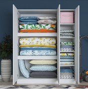 Resim Rani Mobilya Rani Ba105 Yüklük 3 Kapaklı Yatak Yorgan Yastık Saklama Dolabı 181.8 Cm 