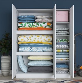 Resim Rani Mobilya Rani Ba105 Yüklük 3 Kapaklı Yatak Yorgan Yastık Saklama Dolabı 181.8 Cm 