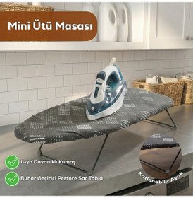 Resim Porsima 15120-4 Smart Mini Seyahat Portatif Katlanabilir Ayaklı Ütü Masası Çok Renkli 